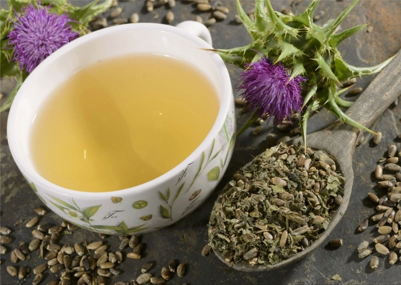 Milk thistle tea