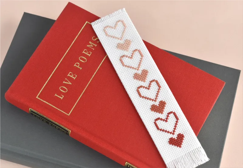 red bookmarks