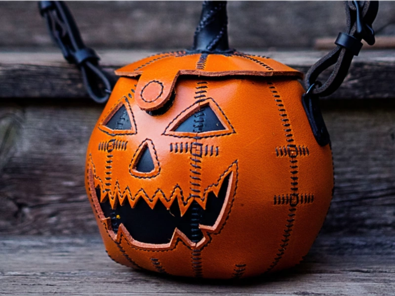 The Allure of Autumn: Crafting the Perfect Leather Pumpkin Jack O' Lantern Bag