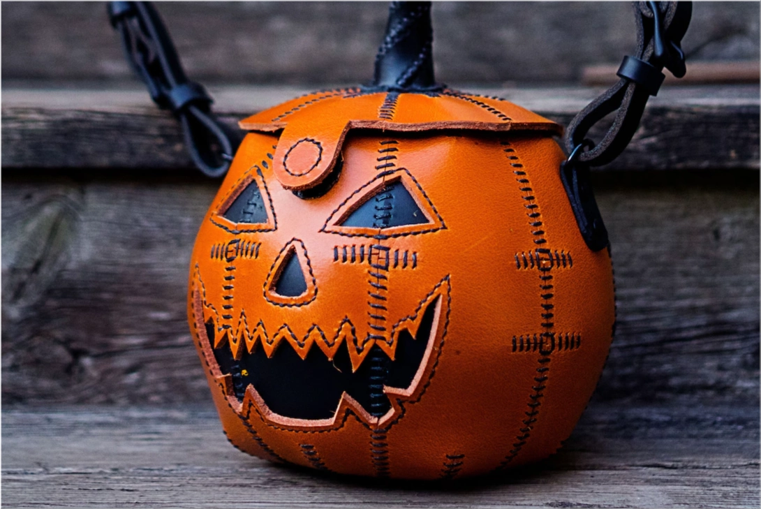 The Allure of Autumn: Crafting the Perfect Leather Pumpkin Jack O' Lantern Bag